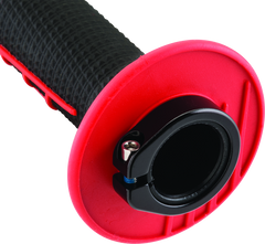 ProTaper Clamp-On 1/2 Waffle Grip - Red/Black