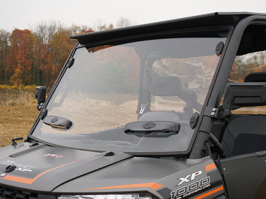 Polaris Ranger Full Size (Pro-Fit) Venting Windshield With TRR (Tool-Less-Rapid-Release) Mounting System
