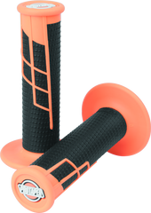 ProTaper Clamp-On 1/2 Waffle Grip - Neon Orange/Black