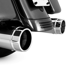 Vance & Hines HD Touring 95-16 Torquer 450 Chrome Slip-On Exhaust