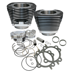 S&S Cycle 99-06 BT 97in Big Bore Cylinder Kit - Wrinkle Black