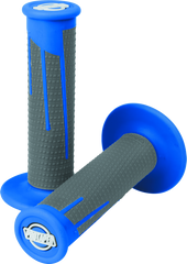 ProTaper Full Diamond Clamp-On Grips - Blue/Dark Gray