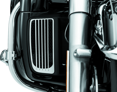 Kuryakyn Radiator Grills For Twin Cooled Models Chrome & Black (Pair)