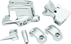 Kuryakyn Handlebar Control Dress Up Kit Chrome