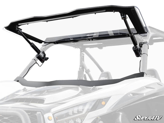 A SUPERATV PRODUCT KAWASAKI TERYX KRX 1000 MAXDRIVE POWER FLIP WINDSHIELD