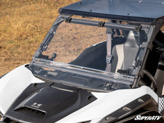 A SUPERATV PRODUCT KAWASAKI TERYX KRX 1000 FLIP WINDSHIELD