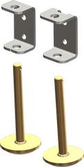 KFI Tapered Plow Skid Kit Pr. For KFI 105160