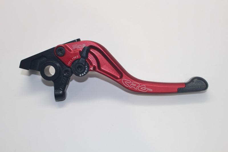 CRG 05-06 Kawasaki ZX6R/ RR / 04-20 Suzuki GSXR600-1000R/ 06-17 Triumph Brake Lever -Short Red