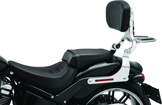 Kuryakyn Fixed Mounts Multi-Purpose Driver & Passenger Backrest 18-Up Softail Black