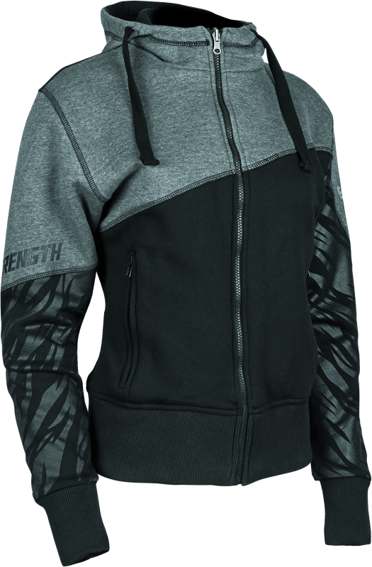 Speed and Strength Cat Outa Hell Hoody Grey/Black Womens - 2XL