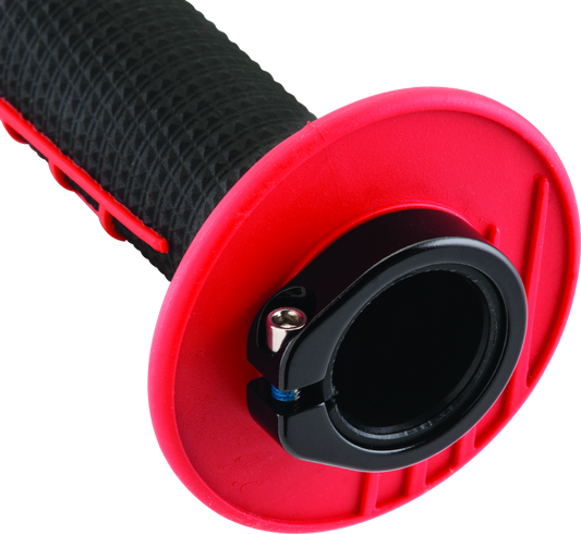 ProTaper Clamp-On 1/2 Waffle Grip - Red/Black