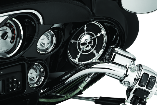 Kuryakyn Zombie Speaker Grills Chrome