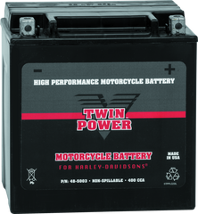 Twin Power YIX-30L High Performance Battery Replaces H-D 66010-97A Made in USA 400 CCA