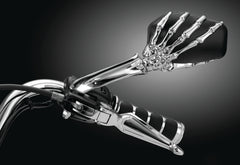 Kuryakyn Skeleton Hand Mirrors Chrome/Black