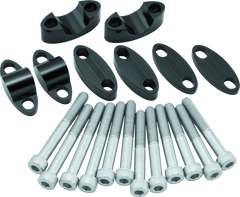 BikeMaster Aluminum Handlebar Risers 7/8in - Black