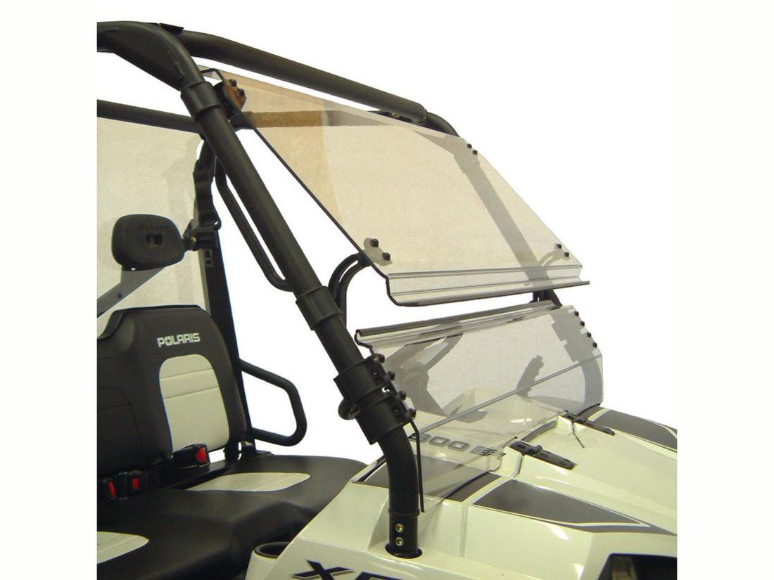 Polaris Ranger (Round Tube) Full Size Tilting Scratch Resistant Windshield