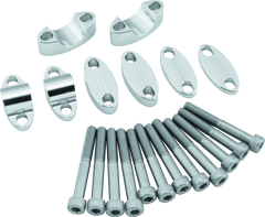 BikeMaster Aluminum Handlebar Risers 1-1/8in - Silver