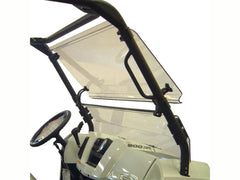 Polaris Ranger (Round Tube) Full Size Tilting Scratch Resistant Windshield