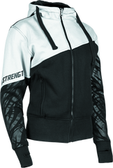 Speed and Strength Cat Outa Hell Hoody White/Black Womens - Small