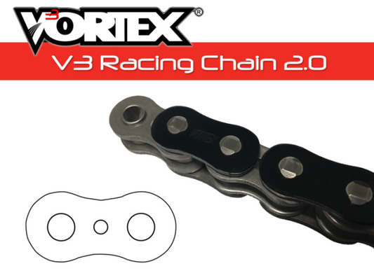 Vortex Racing V3 2.0 Chain 530RX3-120- Black