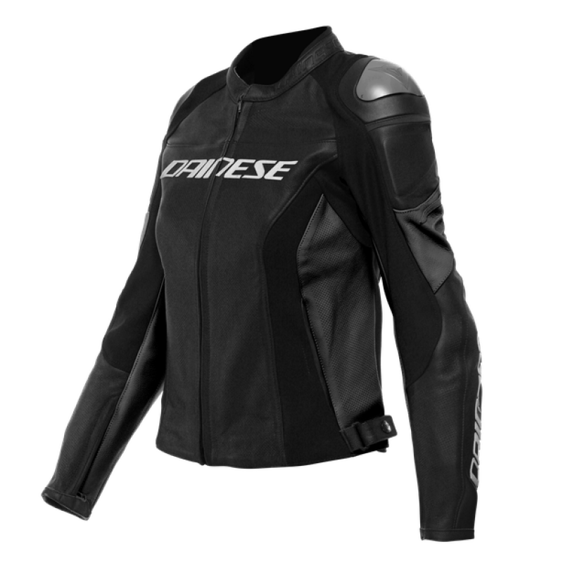 Dainese Racing 4 Lady Leather Jacket Perforated Black/Black Size - 38