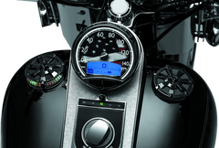 Kuryakyn Alley Cat Fuel & Battery Gauge Gloss Black