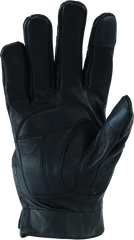 River Road Tucson Leather Perforated Gloves Black - Small