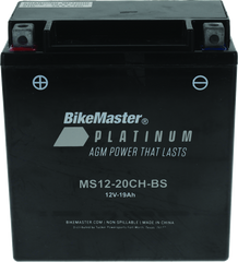 BikeMaster AGM Battery - MS12-20CH-BS