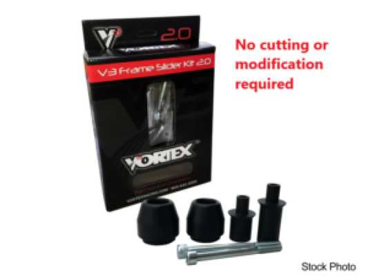 Vortex Racing 13-17 Kawasaki Ninja 300 V3 2.0 Frame Slider Kit- No Cut