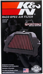 K&N 08-13 Yamaha YZF R6 599 Replacement Air Filter - Race Specific