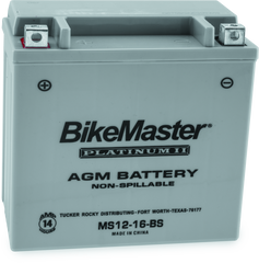 BikeMaster AGM Battery - MS12-16-BS