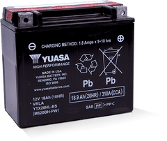 Yuasa YTX20HL-BS-PW High Performance AGM Battery (Bottle Supplied)