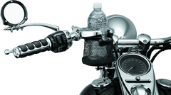 Kuryakyn Mesh Basket Universal Drink Holder 1in Clamp Chrome