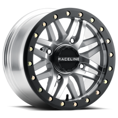 RACELINE RYNO BDLK WHEEL 15X7 4/137 5+2 (+10MM) BLK/AS CAST