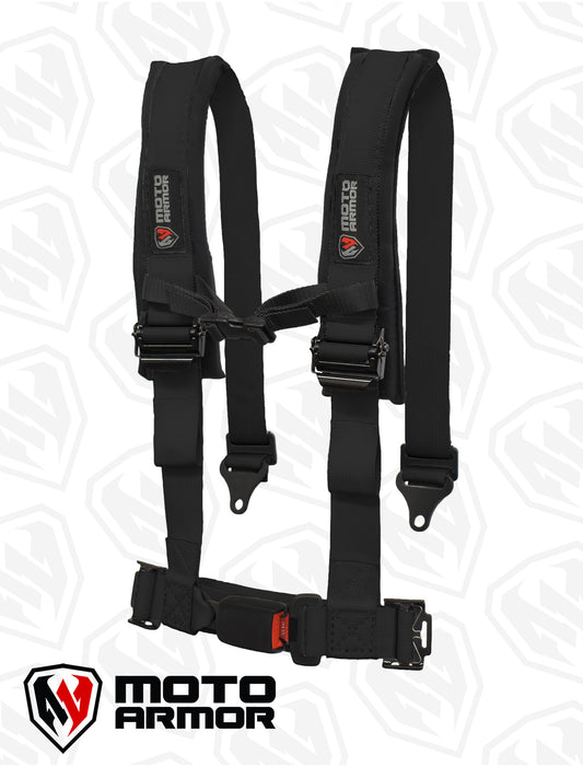 Moto Armor 4 pt harness 2" black