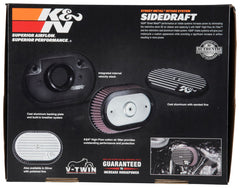 K&N Street Metal Intake System for 12-16 Harley Davidson Road King 103cl Side Draft Touring