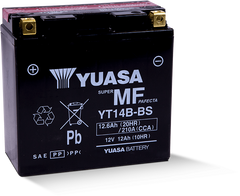 Yuasa YT14B-BS Maintenance Free 12 Volt AGM Battery (Bottle Supplied)