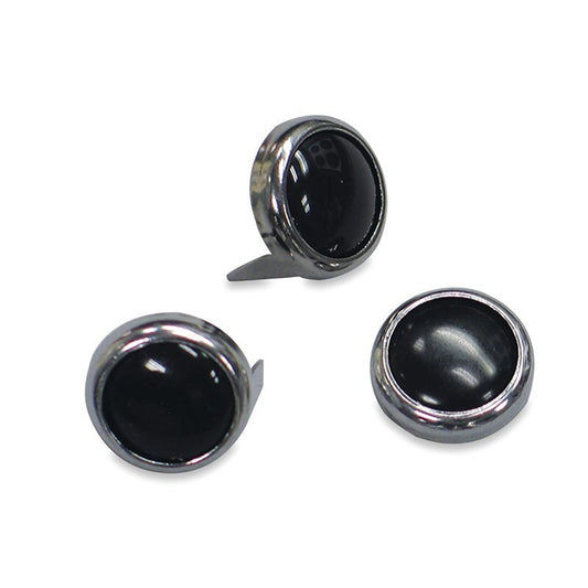 Mustang Studs 12.5mm (Bag of 10) - Black