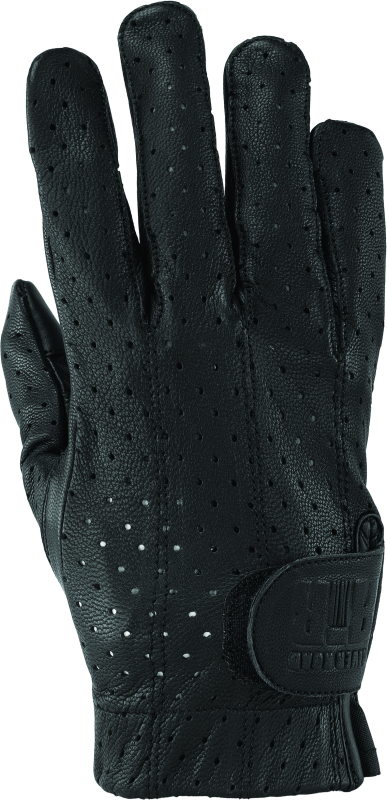 Kuryakyn Leather By River Road Tucson Leather Perforated Gloves Black - Small