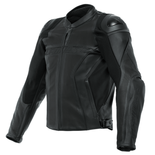 Dainese Racing 4 Leather Jacket Perforated Black/Black/Black Size - 60