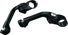 Kuryakyn Tour Tech 6in Back Arms With 1-1/4in Clamps Without Pegs Black