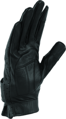 River Road Tucson Leather Perforated Gloves Black - Small
