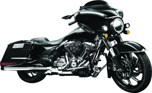 Kuryakyn Smooth Windshield Trim 96-13 Touring Gloss Black