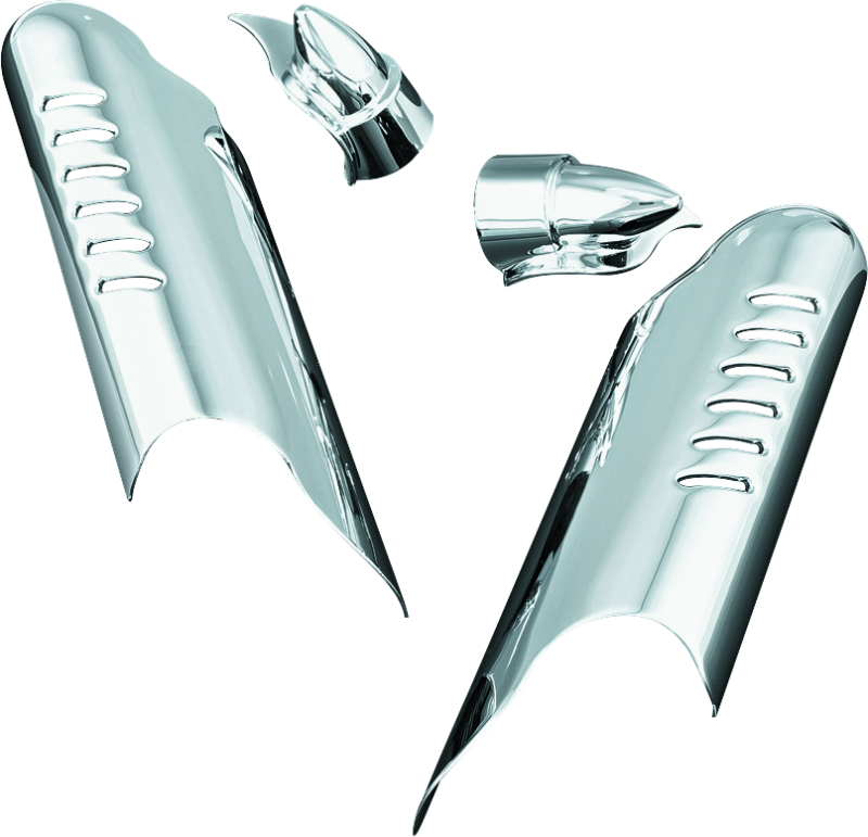 Kuryakyn Lower Leg Deflector Shields 00-13 Touring Chrome