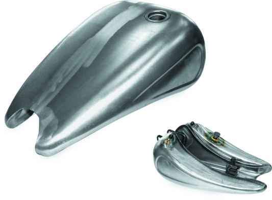 Bikers Choice 95-03 XL Raw 2in Stretched Gas Tank With Indented Sides