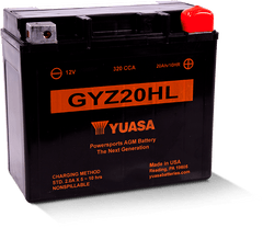 Yuasa GYZ20HL High Performance Maintenance Free AGM 12-Volt Battery