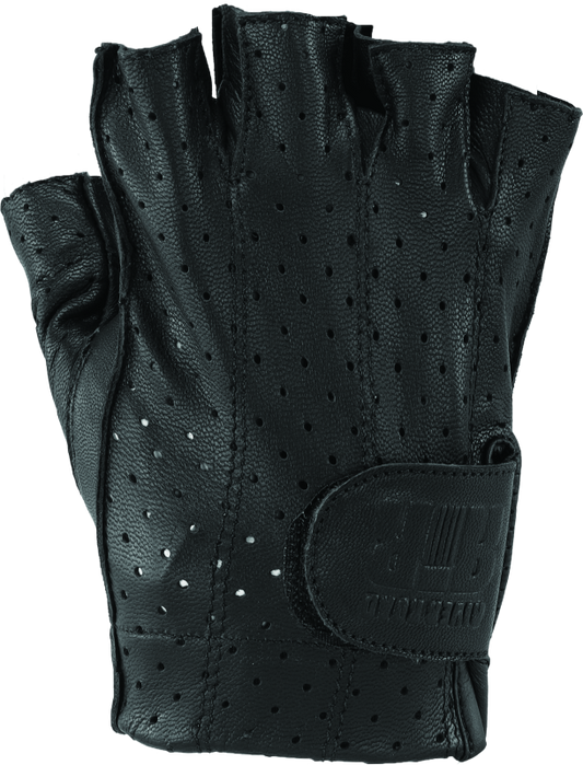 Kuryakyn Leather By River Road Tucson Shorty Gloves Black - Large