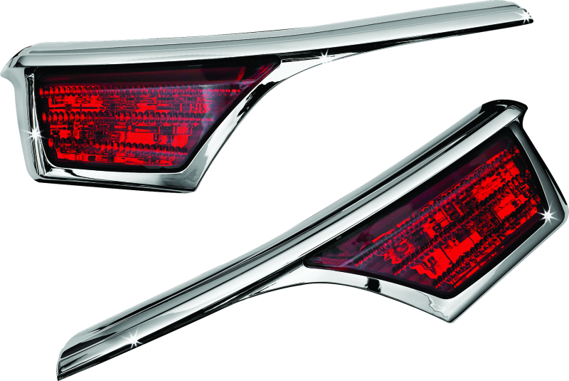 Kuryakyn L.E.D. Passenger Armrest Trim With Turn Signal 06-17 GL1800 Chrome