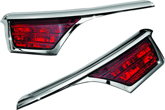 Kuryakyn L.E.D. Passenger Armrest Trim With Turn Signal 06-17 GL1800 Chrome