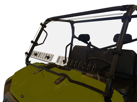 Polaris Ranger Full Size (Round Tubing) Vented Scratch Resistant Windshield